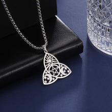 Triquetra Moon Pentagram Necklaces