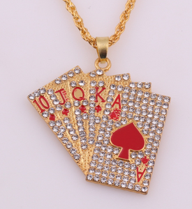 Playing Cards Pendants Necklaces