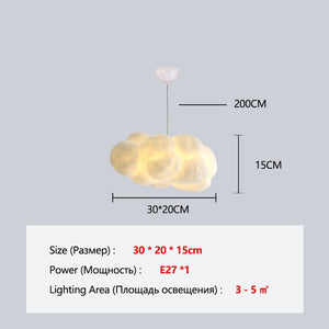 Floating Cloud Chandelier Lamp