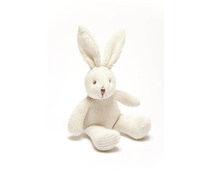 Baby Rattle ~ White Bunny