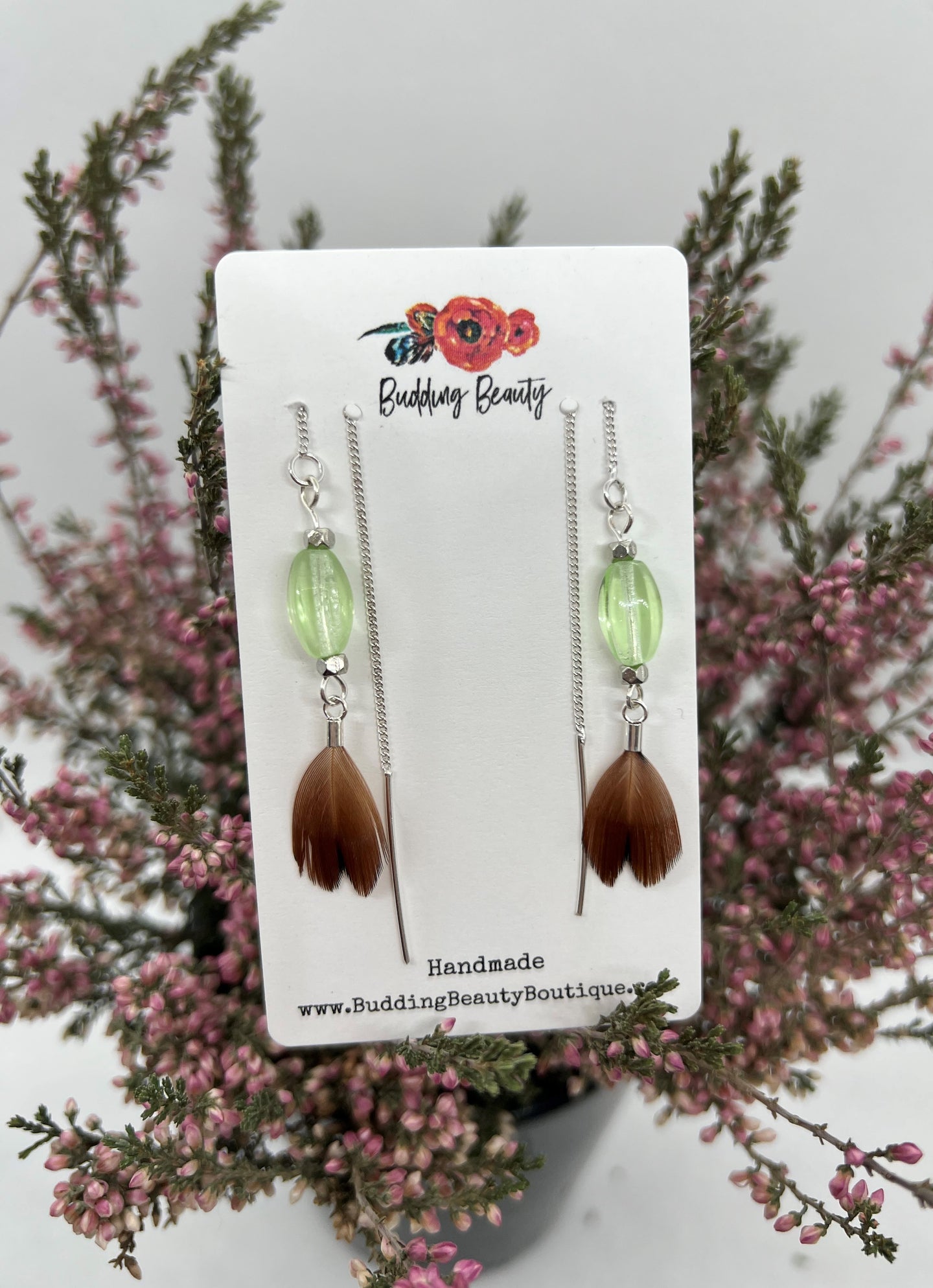 Feather Threader Earrings