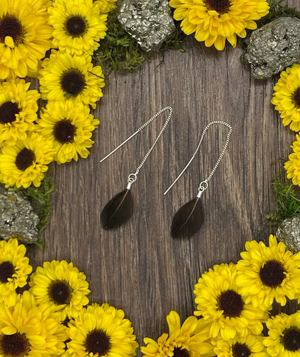 Feather Threader Earrings