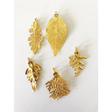 Gold Dipped, Real, Leaf Necklaces
